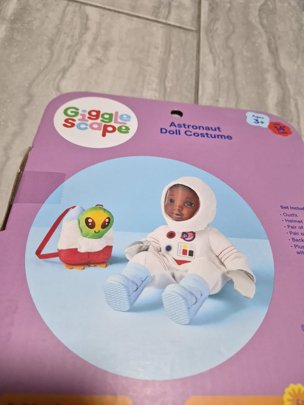 Astronaut Doll Multicolor Costume Set Fits 14